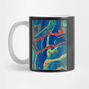 Coyote - Abstract Acrylic Pour Painting Mug